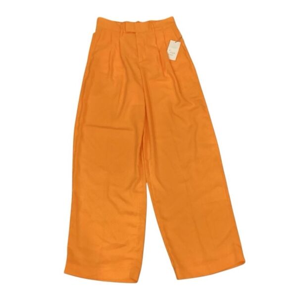 NWT Women's High-Rise Wide Leg Fluid Pants - A New Day Size 2 - Picture 8 of 11